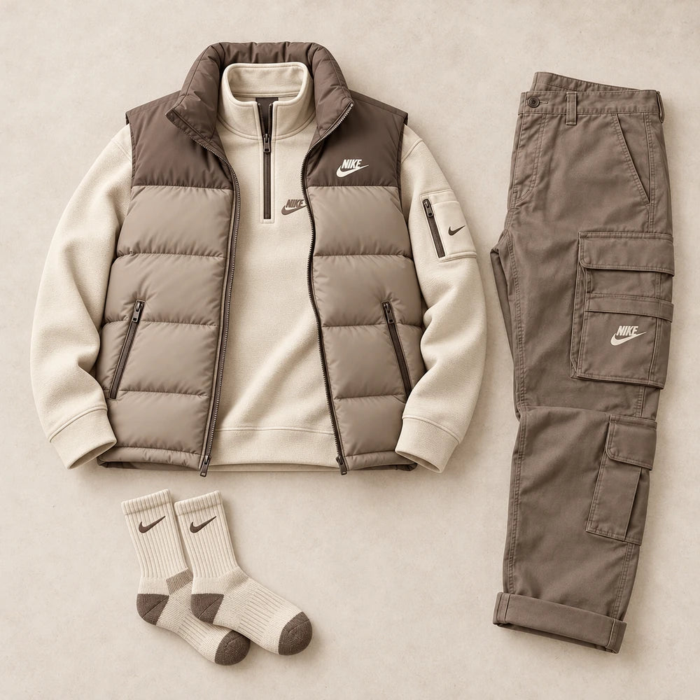 Casual Windproof Down Set